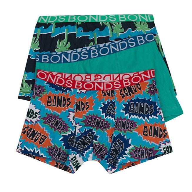 BONDS Boys 4 Pack Brief Underwear - Charlie Croc – Bambinista