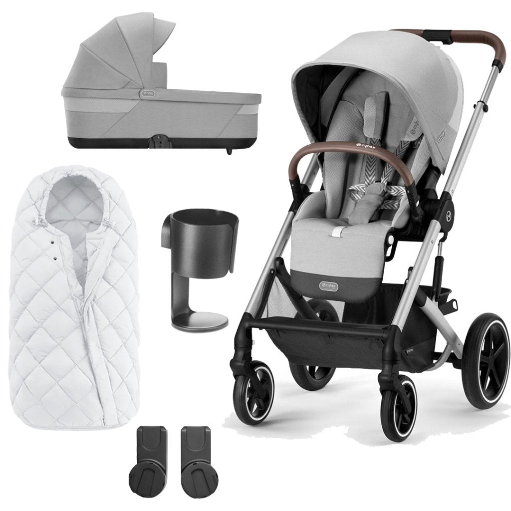 Cybex Balios S Lux Travelsystem Lava Grey - Silver Frame with Cloud T