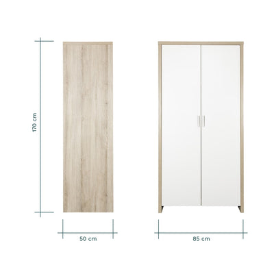 TUTTI BAMBINI Modena Wardrobe - White/Oak