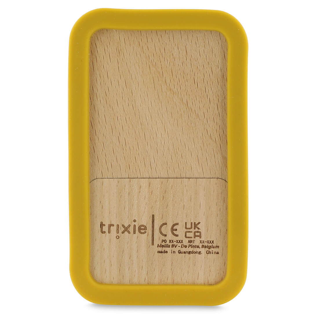 TRIXIE Wooden silicone baby phone - Mr. Lion