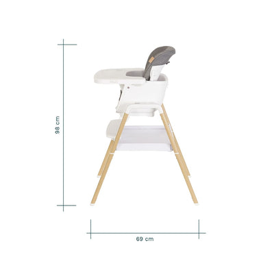 TUTTI BAMBINI Nova Evolutionary Highchair - White/Oak