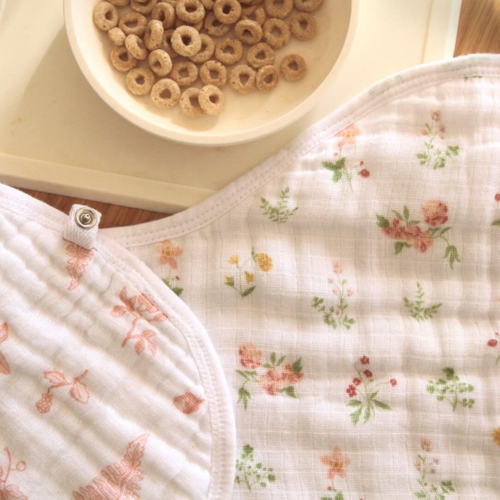 Bambinista-ADEN + ANAIS-Accessories-ADEN + ANAIS Essentials Muslin Baby Burpy Bib - Country Floral