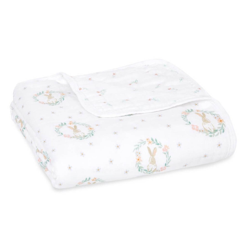 Bambinista-ADEN + ANAIS-Blankets-ADEN + ANAIS Essentials Muslin Blanket - Blushing Bunnies