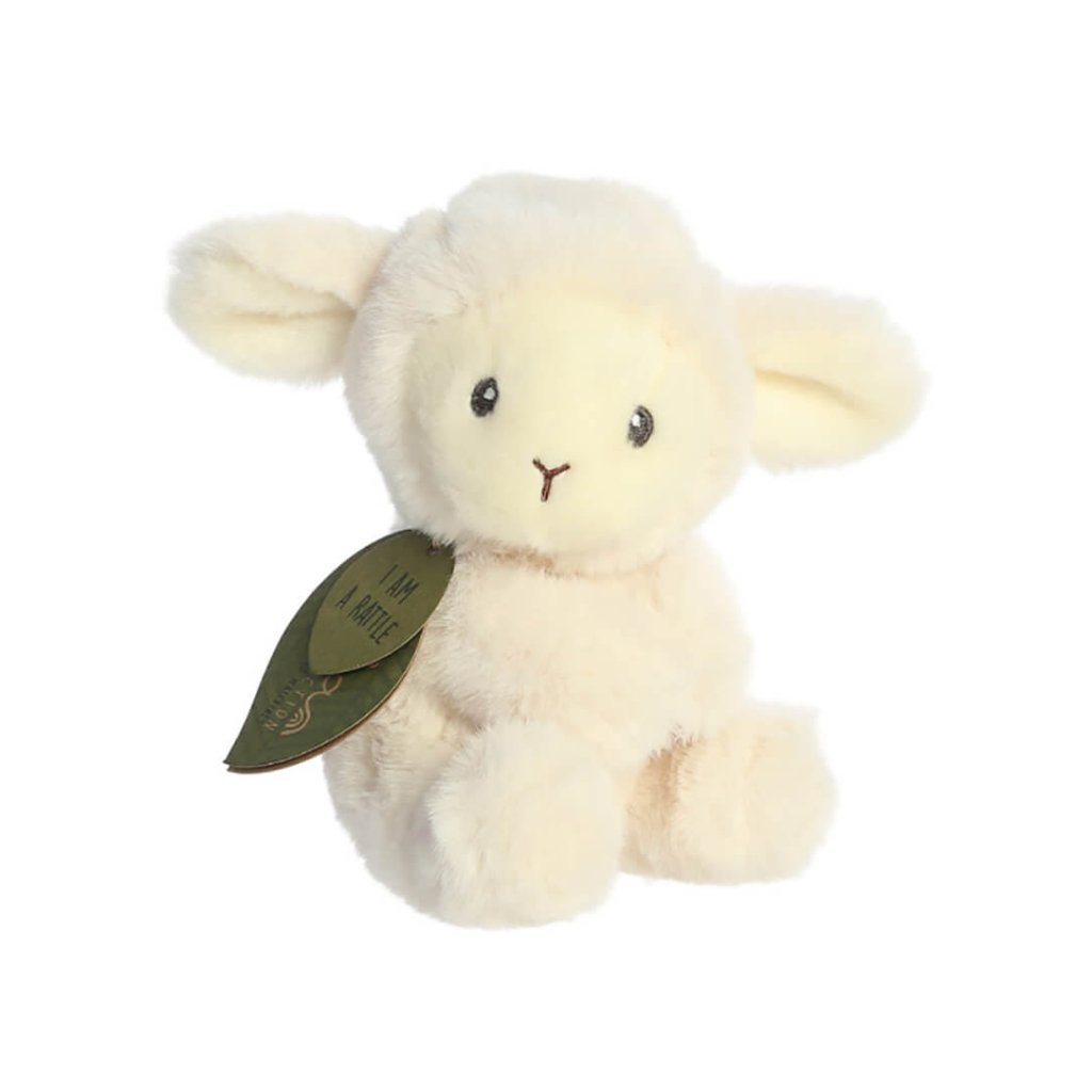 Bambinista - AURORA - Toys - AURORA Ebba Eco Laurin Lamb Rattle 6In