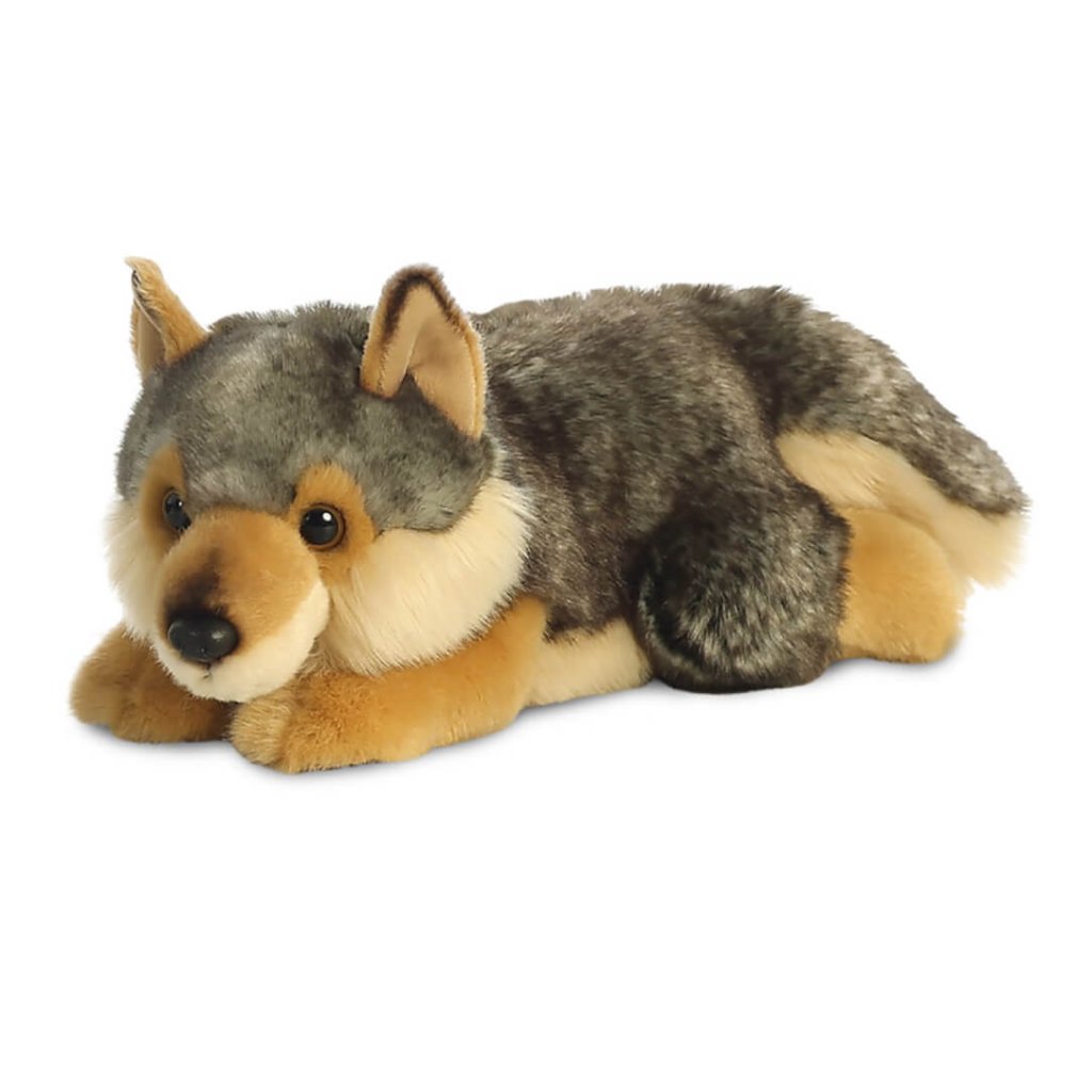 Bambinista - AURORA - Toys - AURORA Miyoni Wolf Lying 11in