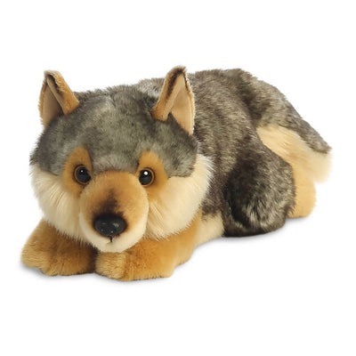 Bambinista - AURORA - Toys - AURORA Miyoni Wolf Lying 11in