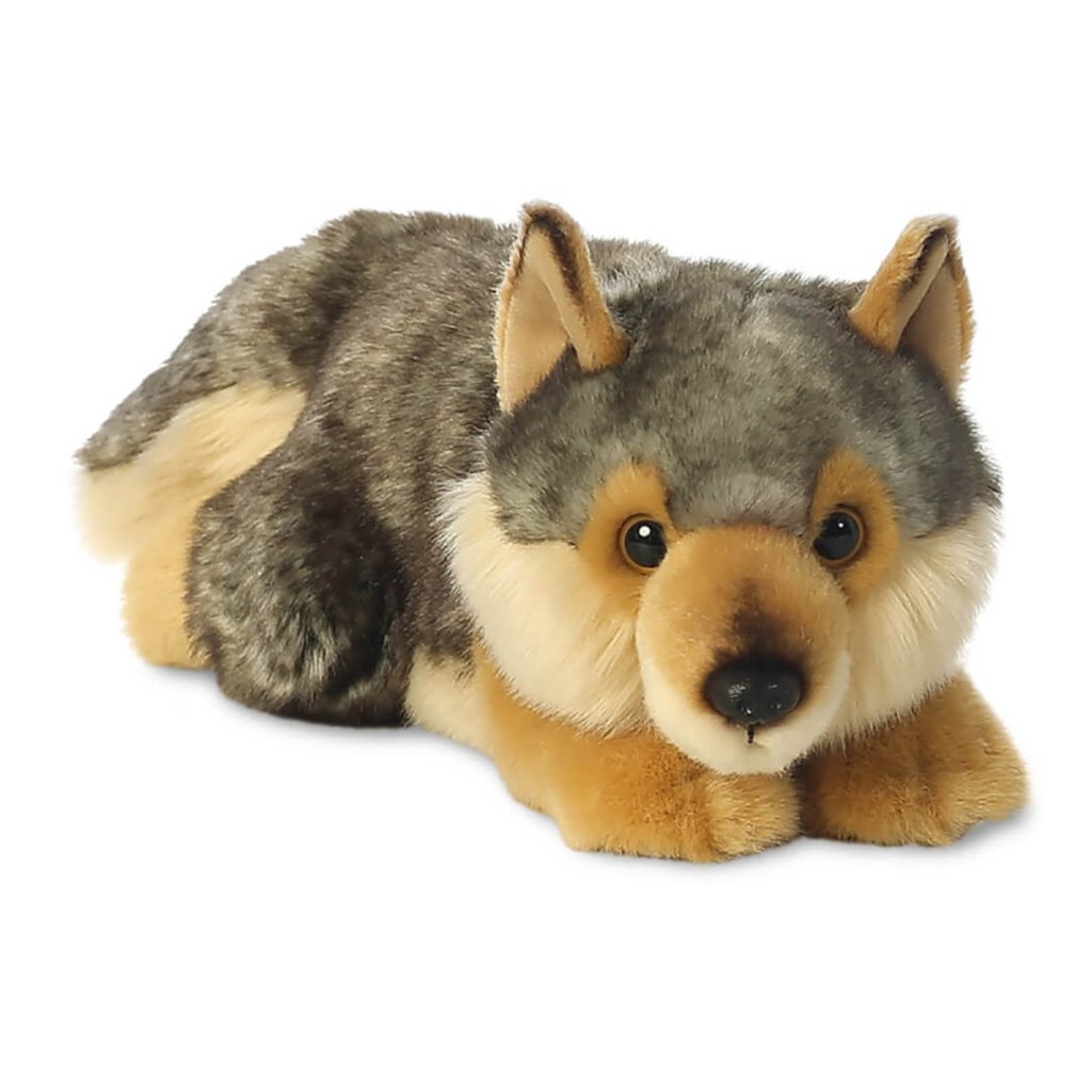 Bambinista - AURORA - Toys - AURORA Miyoni Wolf Lying 11in