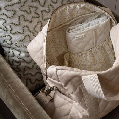 Bambinista - AVERY ROW - Accessories - AVERY ROW Baby Changing Bag - Natural (With Pram Clips)