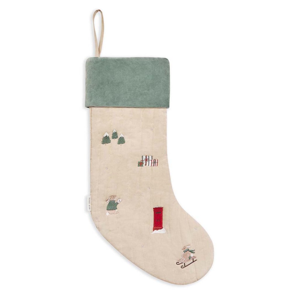 Bambinista - AVERY ROW - Stockings - AVERY ROW Christmas Stocking - Festive Forest Bunny