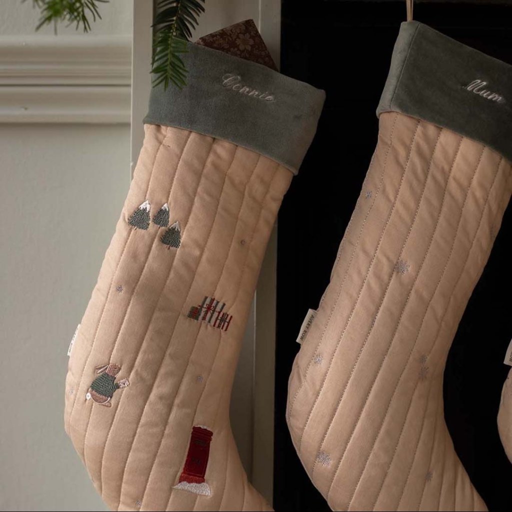 Bambinista - AVERY ROW - Stockings - AVERY ROW Christmas Stocking - Festive Forest Bunny