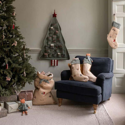 Bambinista - AVERY ROW - Stockings - AVERY ROW Christmas Stocking - Festive Forest Squirrel