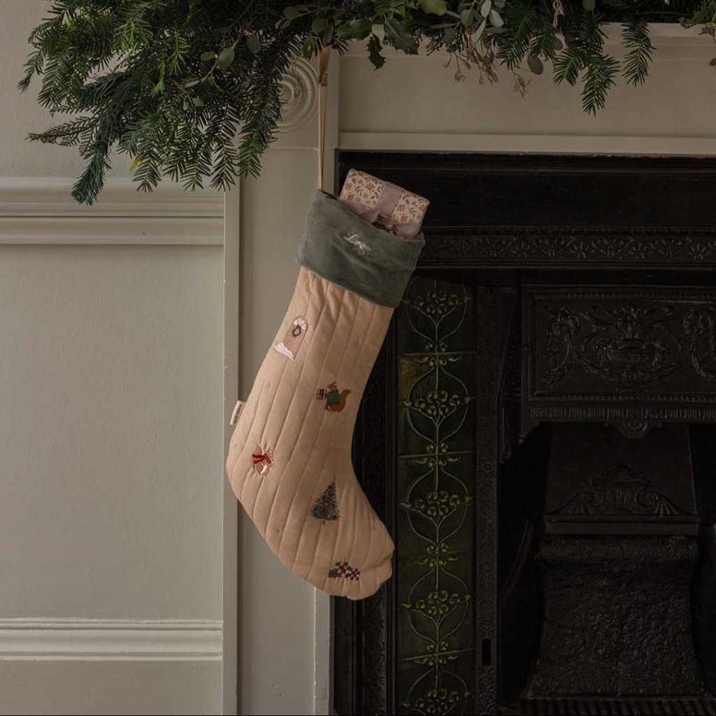 Bambinista - AVERY ROW - Stockings - AVERY ROW Christmas Stocking - Festive Forest Squirrel