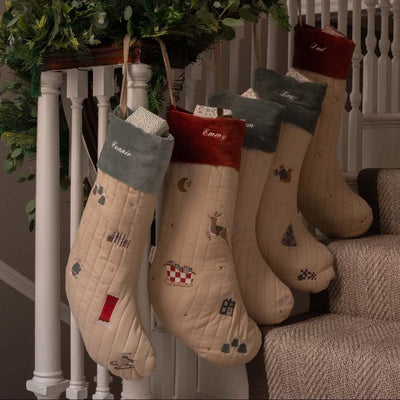 Bambinista - AVERY ROW - Stockings - AVERY ROW Christmas Stocking - Festive Forest Squirrel