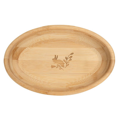 Bambinista - BIBADO - Tableware - Bibado Bamboo Suction Bowl: Botanical Bunnies - Pink