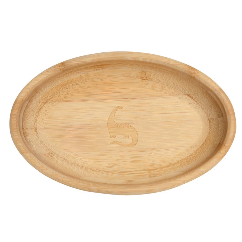 Bambinista - BIBADO - Tableware - Bibado Bamboo Suction Bowl Dino Roar - Blue