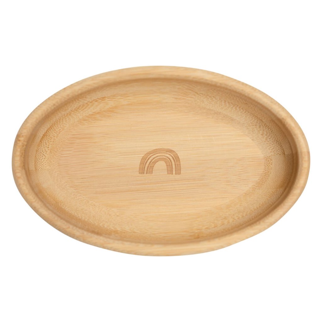 Bambinista - BIBADO - Tableware - Bibado Bamboo Suction Bowl - Serengeti Spaghetti - Fawn