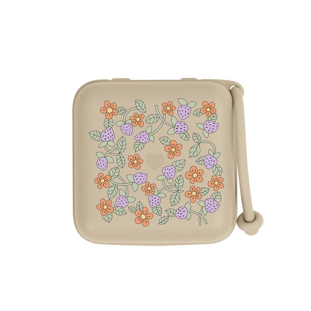 Bambinista - BIBS - Accessories - BIBS x Liberty Pacifier Box - Strawberries and Cream Vanilla