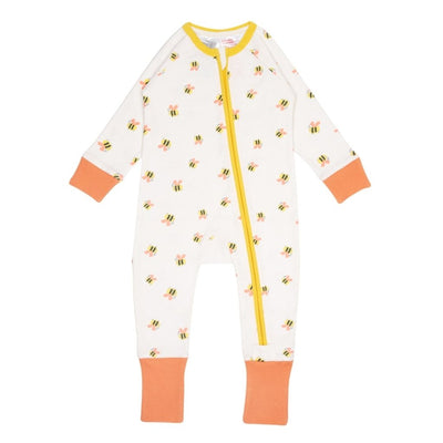 Bambinista - BLADE & ROSE - Bottoms - BLADE & ROSE Honey Bee Design Zip - Up Romper