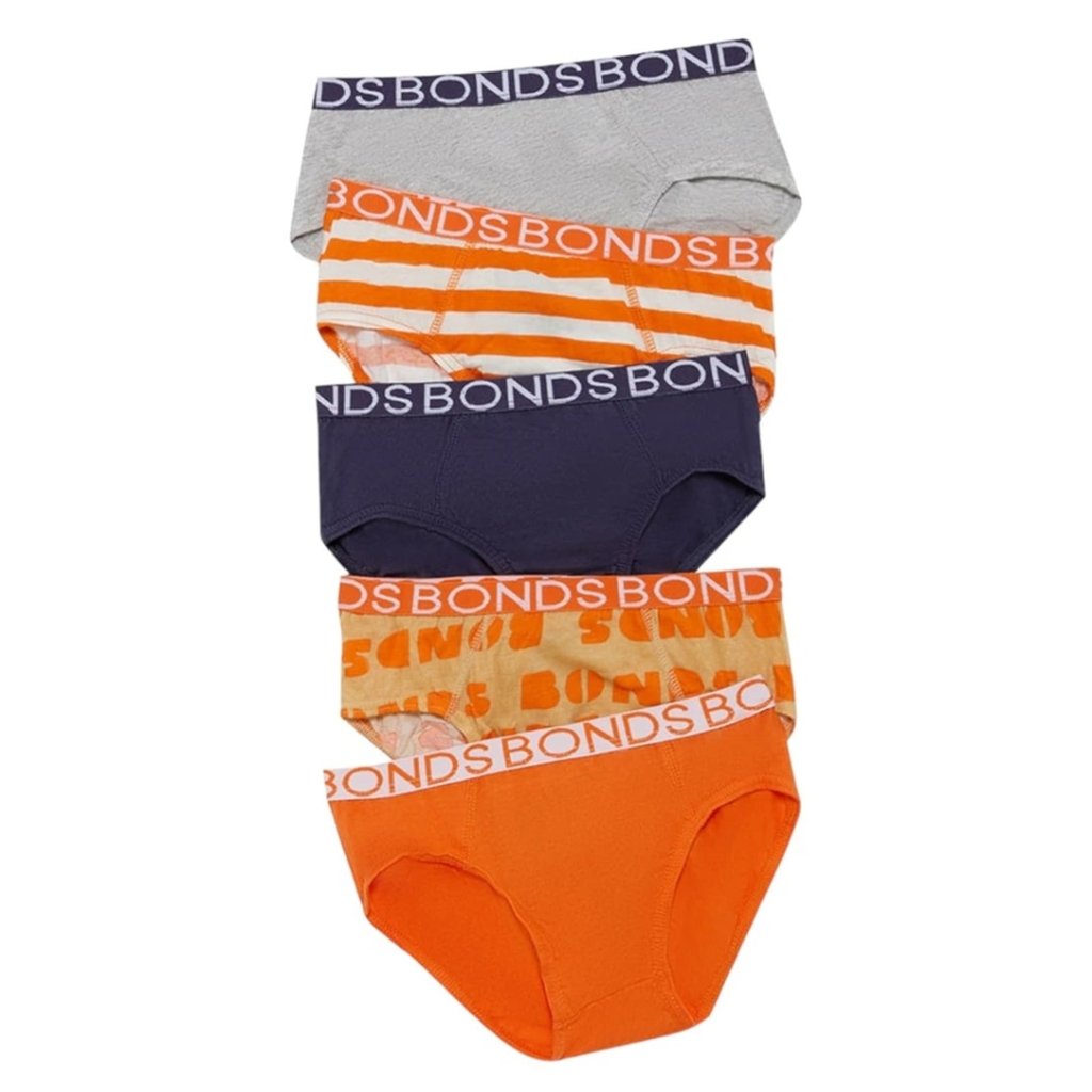 Bambinista - BONDS - Underwear - BONDS Boys Underwear Brief 5 Pack - PRINT S2W