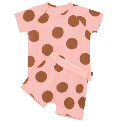 Bambinista - BONDS - Pajamas - BONDS Kids Tee Short Sleep Set - Playful Spots Pink