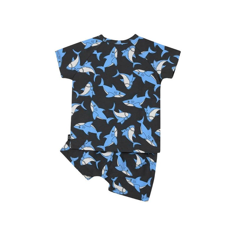 Bambinista - BONDS - Bottom - BONDS Kids Tee Short Sleep Set - Shark Swirl