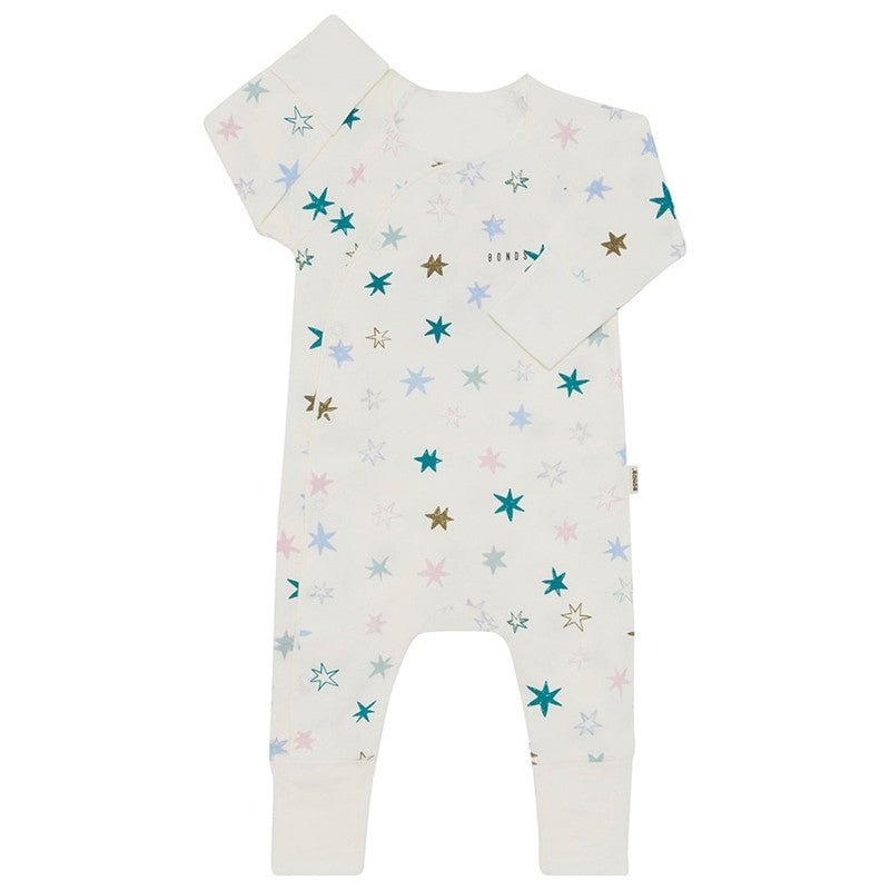 Bambinista - BONDS - Rompers - BONDS Newbies Cozysuit Coverall - Dreamy Stardust White