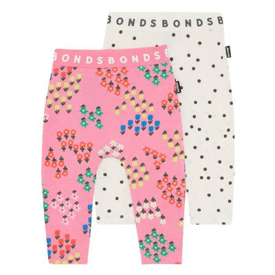 Bambinista - BONDS - Bottom - BONDS Roomies 2 Pack Legging - Fearless Roar Lion/New Grey Marle