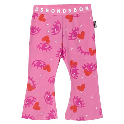 Bambinista - BONDS - Bottoms - BONDS Roomies Flare Leggings - Eye Love Pink