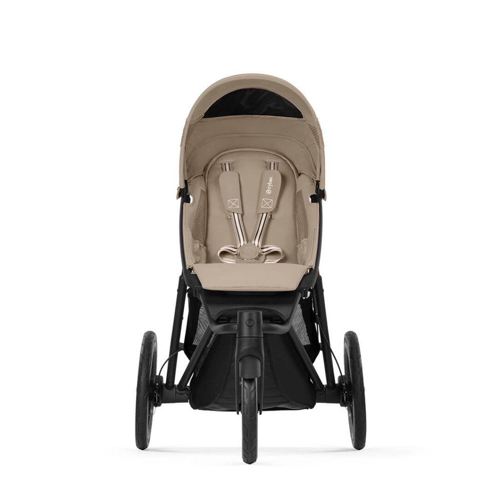 Bambinista - CYBEX - Travel - CYBEX AVI SPIN Black 3 Wheel Pushchair - Almond Beige (2024 New Generation)