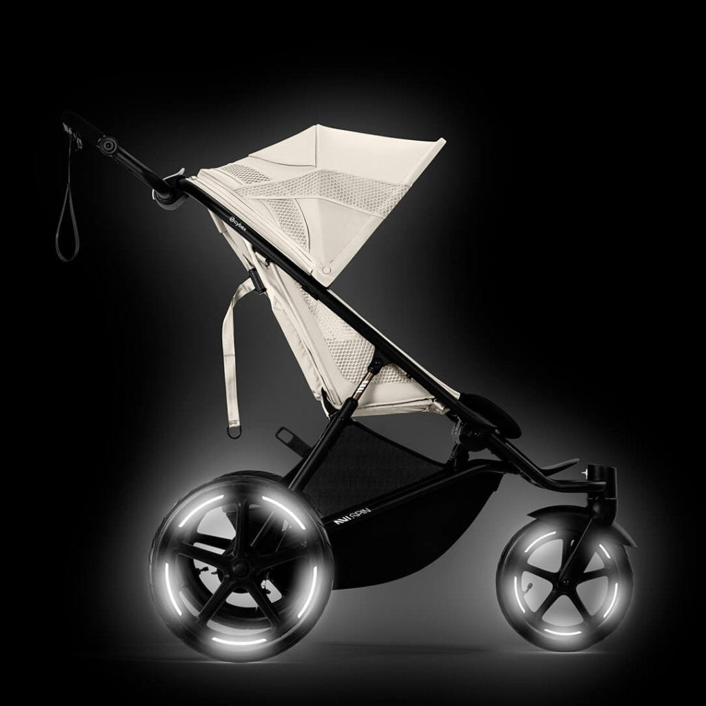 Bambinista - CYBEX - Travel - CYBEX AVI SPIN Black 3 Wheel Pushchair - Almond Beige (2024 New Generation)