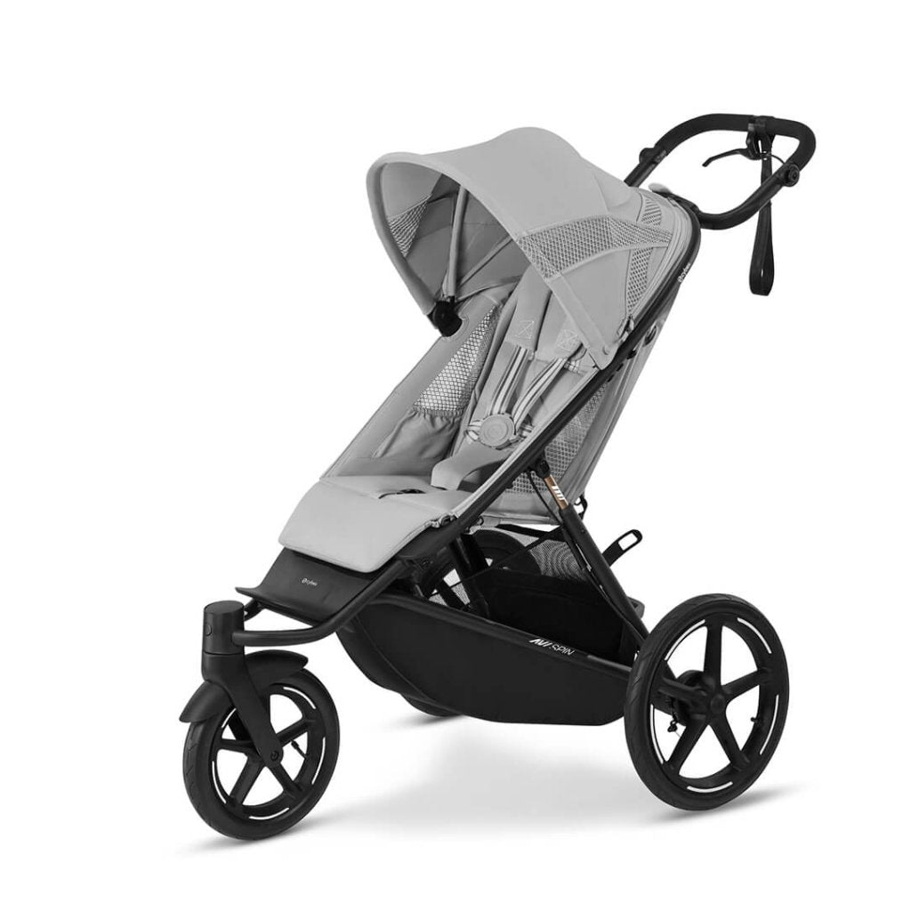 Bambinista - CYBEX - Travel - CYBEX AVI SPIN Black 3 Wheel Pushchair - Fog Grey (2024 New Generation)