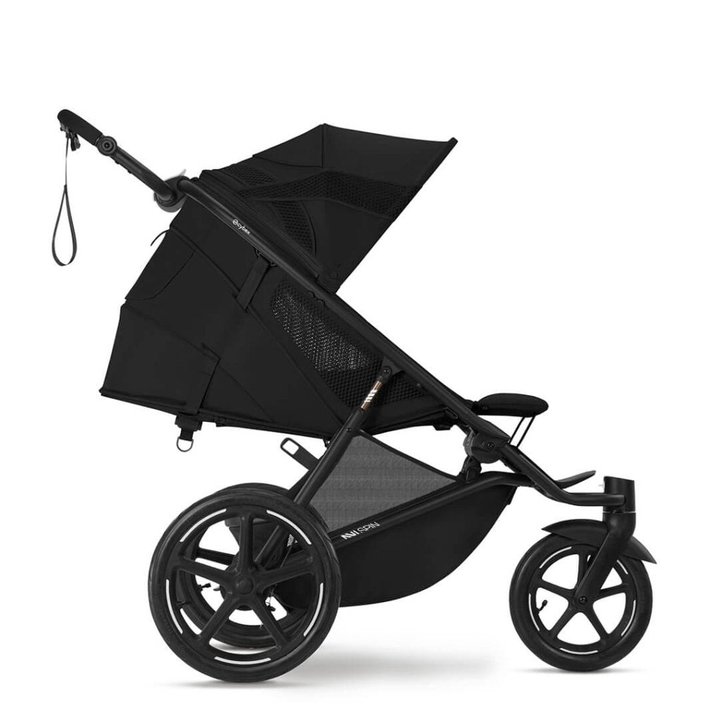 Bambinista - CYBEX - Travel - CYBEX AVI SPIN Black 3 Wheel Pushchair - Moon Black (2024 New Generation)