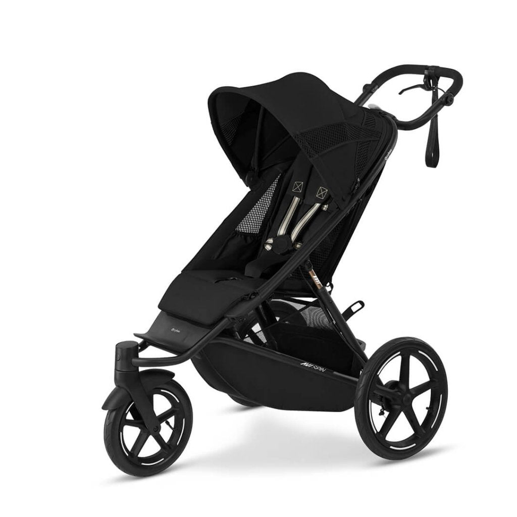 Bambinista - CYBEX - Travel - CYBEX AVI SPIN Black 3 Wheel Pushchair - Moon Black (2024 New Generation)