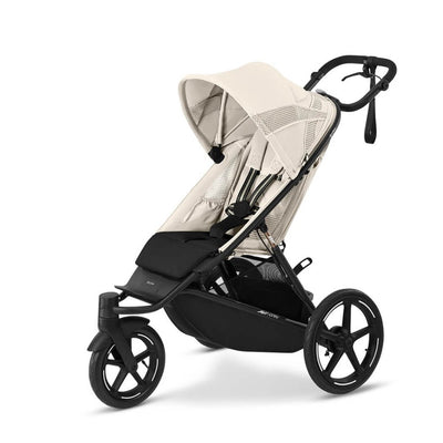 Bambinista - CYBEX - Travel - CYBEX AVI SPIN Black 3 Wheel Pushchair - Seashell Beige (2024 New Generation)