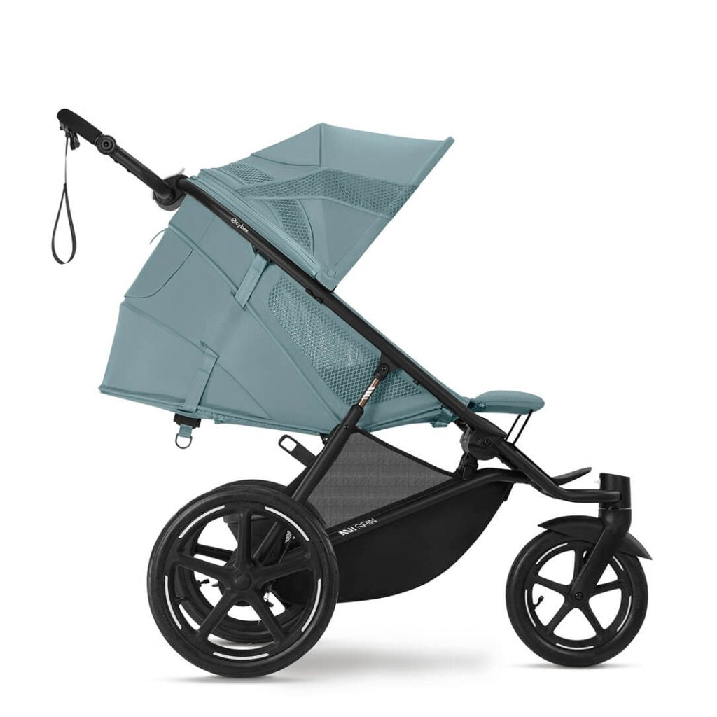 Bambinista - CYBEX - Travel - CYBEX AVI SPIN Black 3 Wheel Pushchair - Stormy Blue (2024 New Generation)