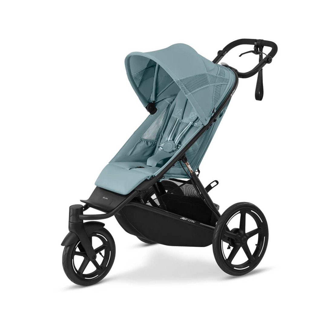 Bambinista - CYBEX - Travel - CYBEX AVI SPIN Black 3 Wheel Pushchair - Stormy Blue (2024 New Generation)