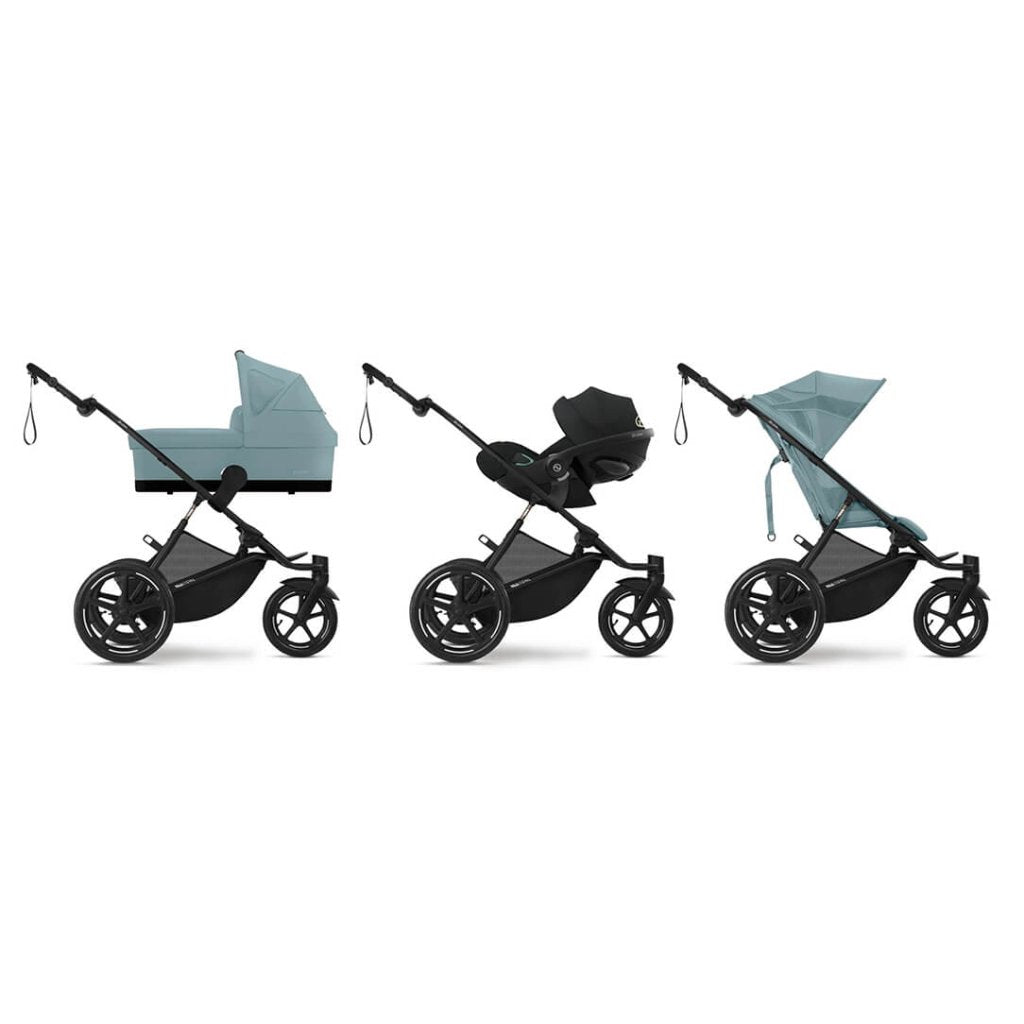 Bambinista - CYBEX - Travel - CYBEX AVI SPIN Black 3 Wheel Pushchair - Stormy Blue (2024 New Generation)