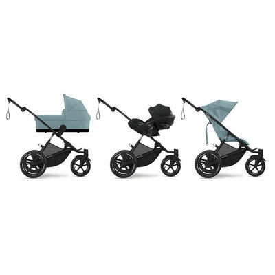 Bambinista - CYBEX - Travel - CYBEX AVI SPIN Black 3 Wheel Pushchair - Stormy Blue (2024 New Generation)