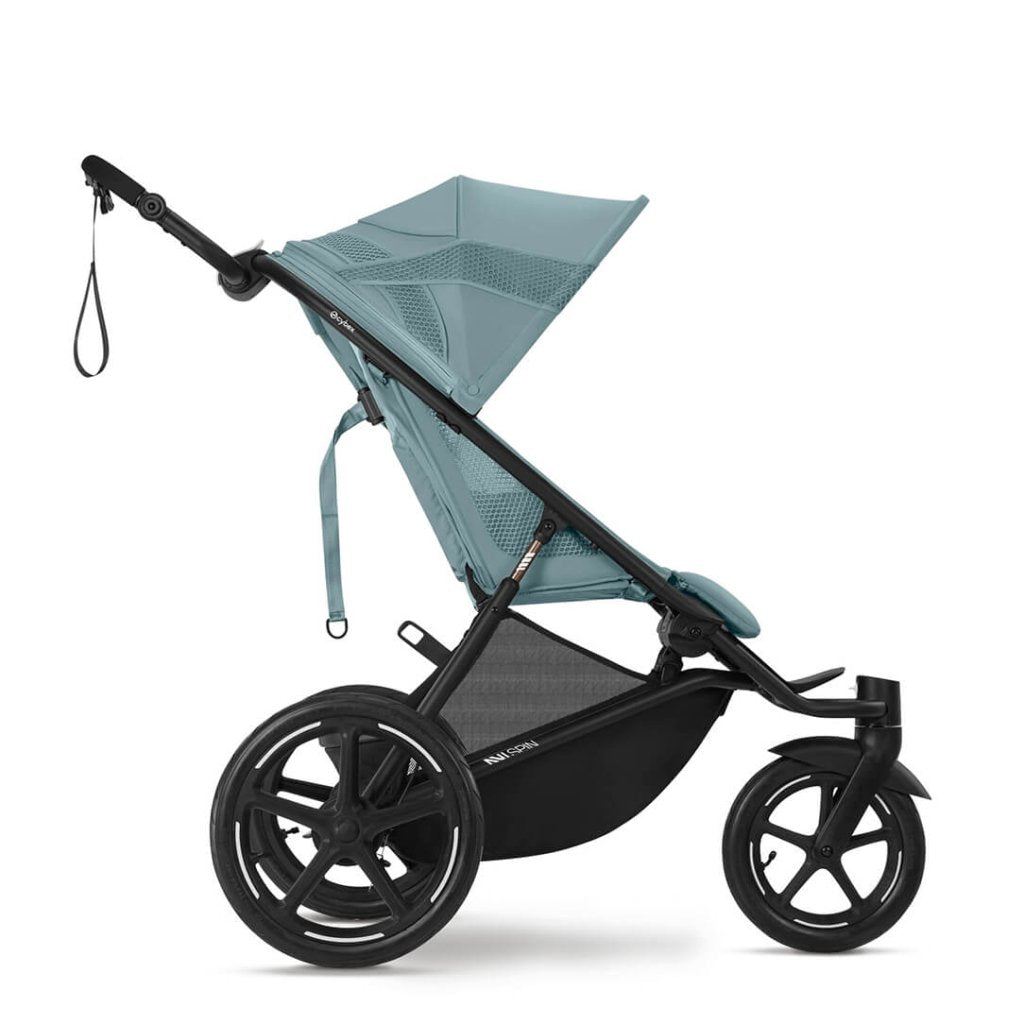 Bambinista - CYBEX - Travel - CYBEX AVI SPIN Black 3 Wheel Pushchair - Stormy Blue (2024 New Generation)