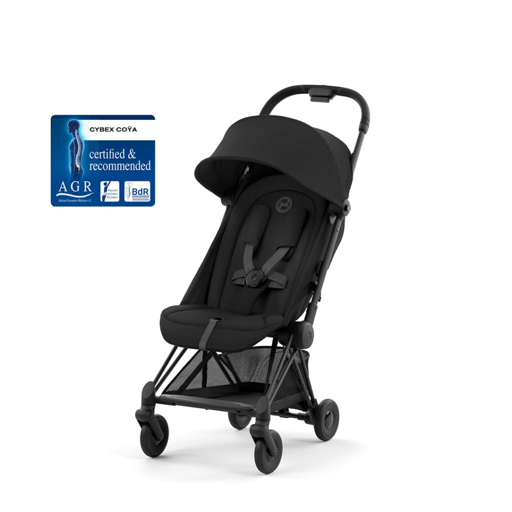 Bambinista - CYBEX - Pushchairs - CYBEX COYA Ultra - compact Pushchair with Matt Black Frame - Sepia Black