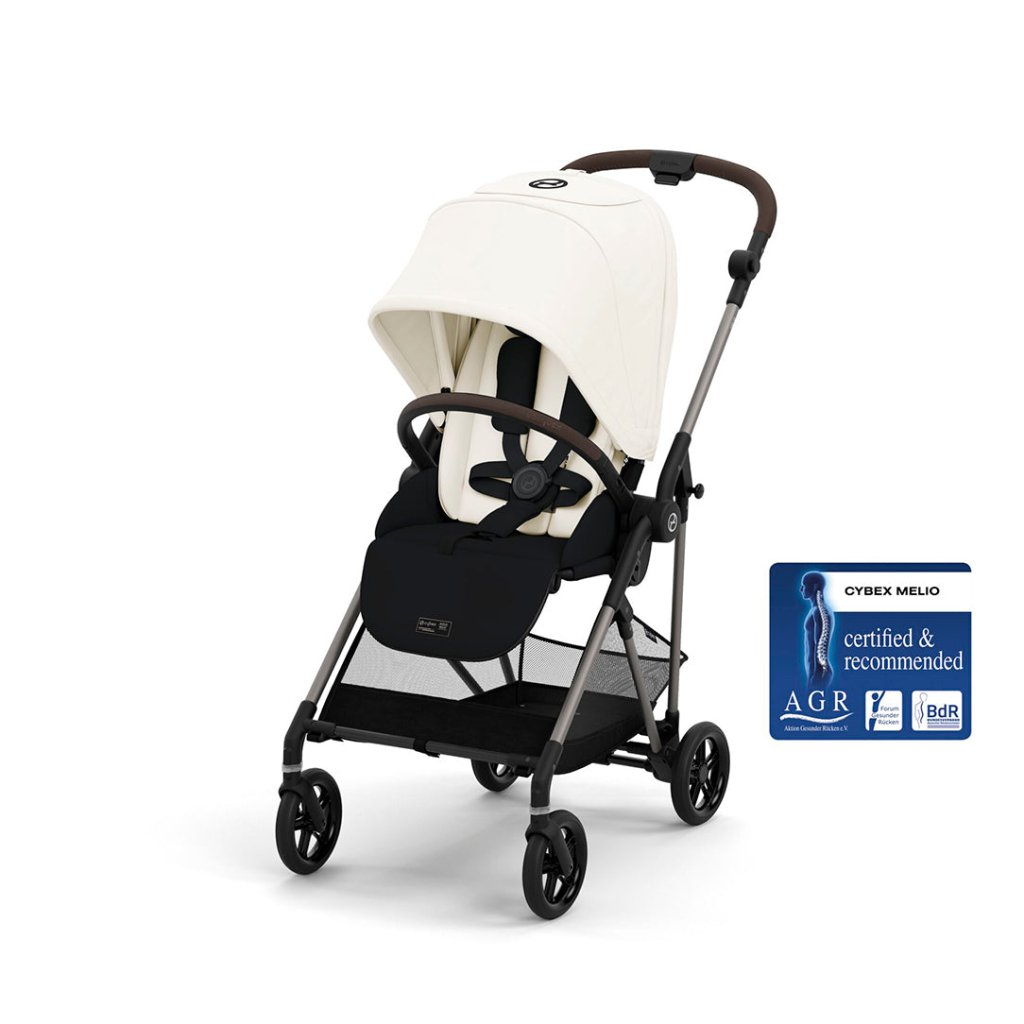 Bambinista - CYBEX - Travel - CYBEX Melio Pushchair - Canvas White (2024 New Generation)