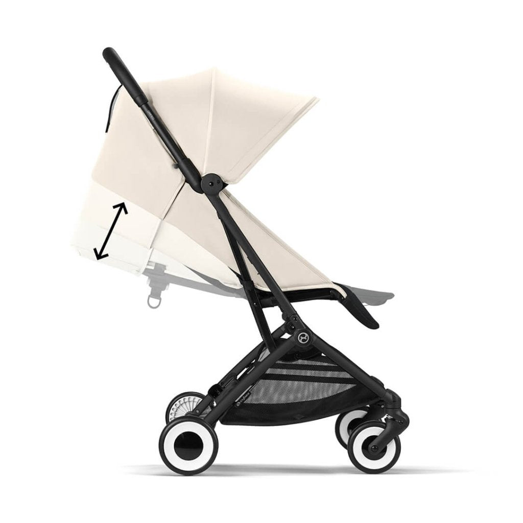 Bambinista-CYBEX-Travel-CYBEX ORFEO Pushchair in Black Frame - Canvas White