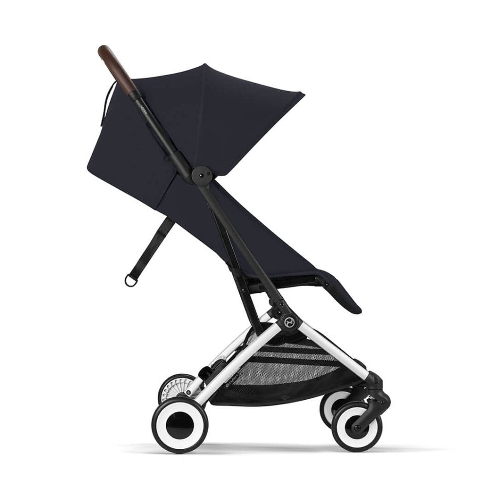 Bambinista-CYBEX-Travel-CYBEX ORFEO Pushchair in Silver Frame - Dark Blue