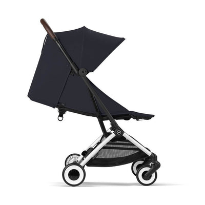 Bambinista-CYBEX-Travel-CYBEX ORFEO Pushchair in Silver Frame - Dark Blue