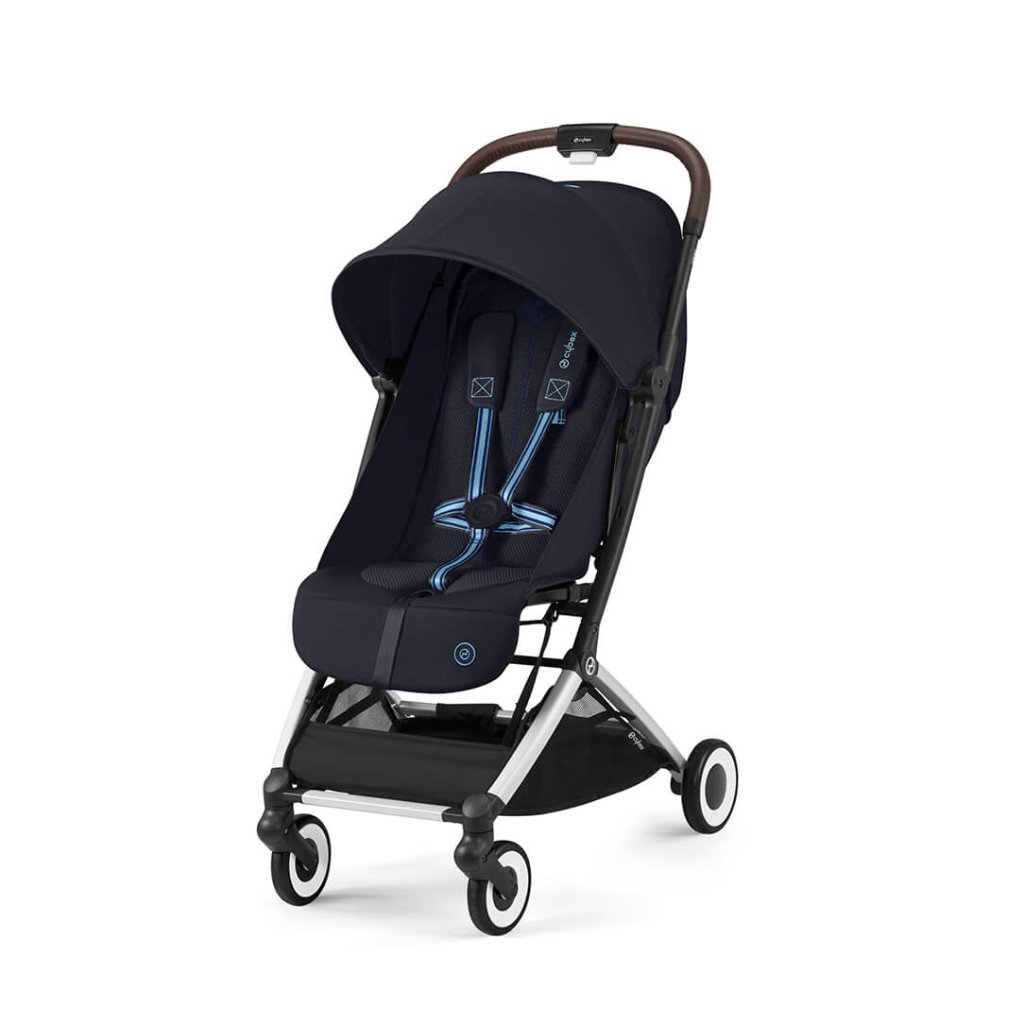 Bambinista-CYBEX-Travel-CYBEX ORFEO Pushchair in Silver Frame - Dark Blue