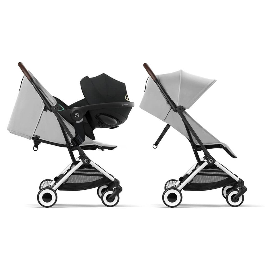 Bambinista-CYBEX-Travel-CYBEX ORFEO Pushchair in Silver Frame - Fog Grey