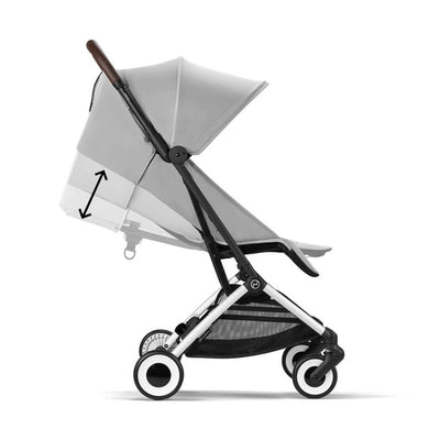 Bambinista-CYBEX-Travel-CYBEX ORFEO Pushchair in Silver Frame - Fog Grey