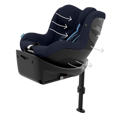 Bambinista - CYBEX - Car Seats - CYBEX SIRONA G I - SIZE PLUS Car Seat - Ocean Blue