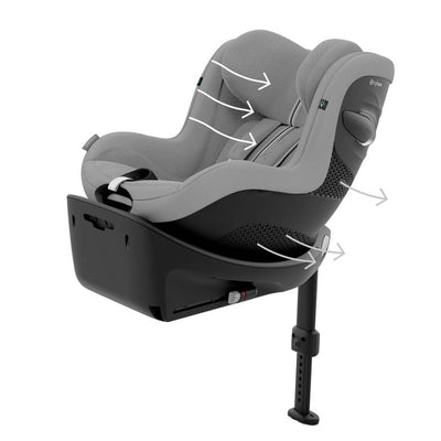 Bambinista - CYBEX - Car Seats - CYBEX SIRONA G I - SIZE PLUS Car Seat - Stone Grey