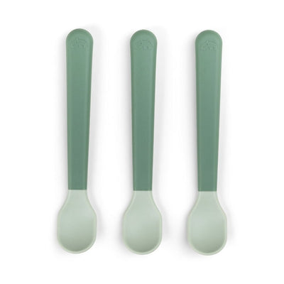 Bambinista - DONE BY DEER - Tableware - DONE BY DEER Foodie easy - grip baby spoon 3 - pack - Green